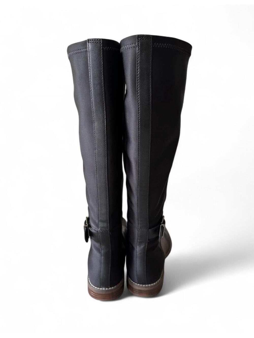 Clarks Camzin Women’s Black Leather Knee High Boots Size 8.5 - Picture 6 of 7